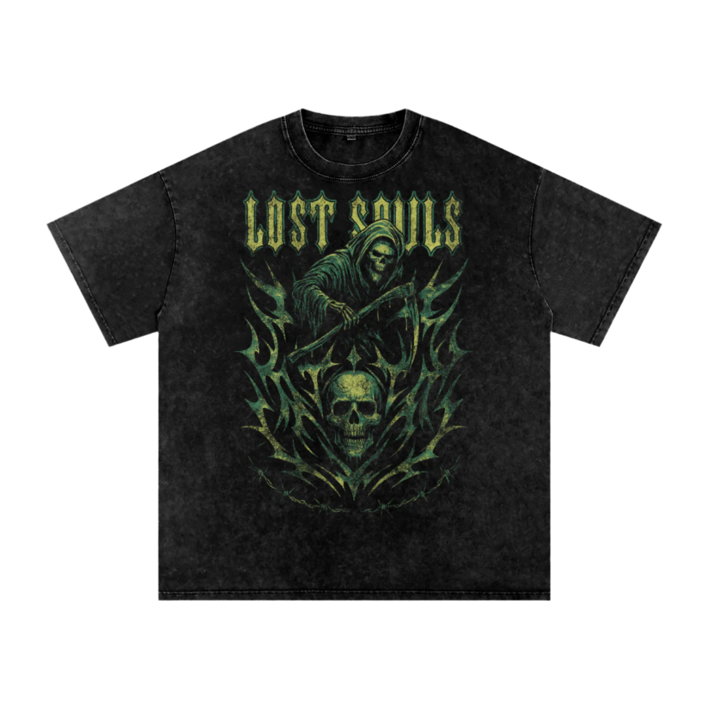 Green Grim LS Tee